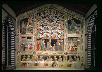 The Tree of Life and The Last Supper by Taddeo Gaddi